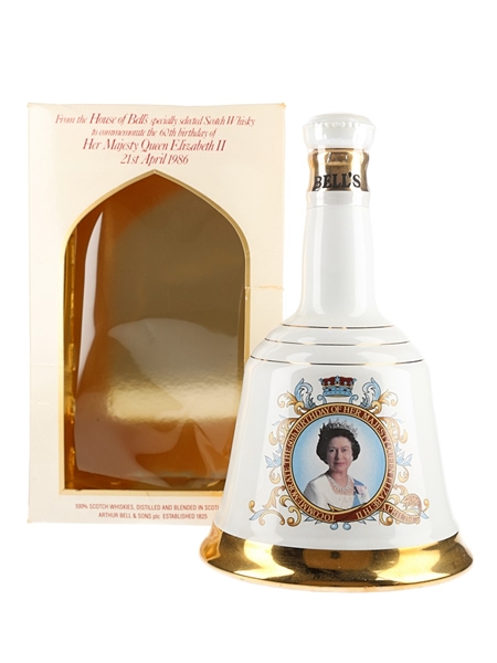 Bell's Ceramic Decanter Queen Elizabeth II 60th Birthday 75cl / 43%