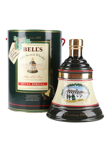 Bell's Christmas 1989 Ceramic Decanter Perth Winter 1895 75cl / 43%