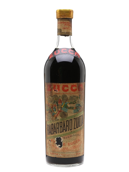 Zucca Elixir Rabarbaro Bitters Bottled 1950s 100cl / 16%