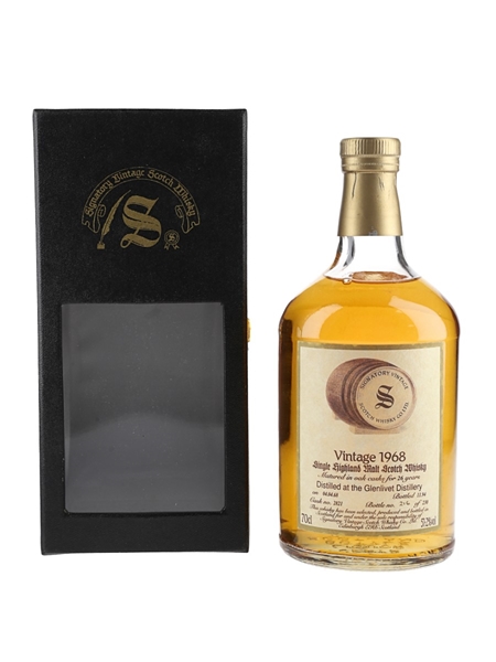 Glenlivet 1968 26 Year Old Cask No. 2821 Bottled 1994 - Signatory Vintage 70cl / 51.2%