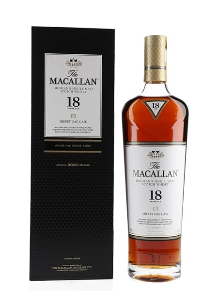 Macallan 18 Year Old Sherry Oak Annual 2020 Release 70cl / 43%