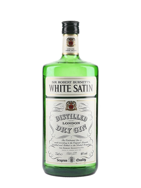 Sir Robert Burnett's White Satin Gin Bottled 1980s - Seagram 75cl / 40%