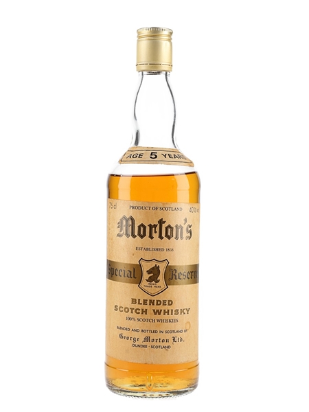 Morton's Special Reserve 5 Year Old Bottled 1980s 75cl / 40%