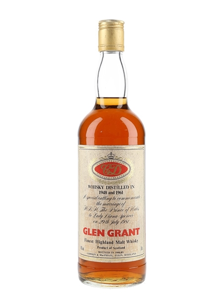 Glen Grant 1948 & 1961 Royal Wedding Bottled 1981 - Gordon & MacPhail 75cl / 40%