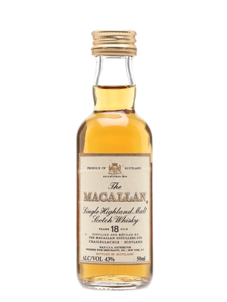 Macallan 18 Year Old Premier Wine Merchants, New York 5cl / 43%