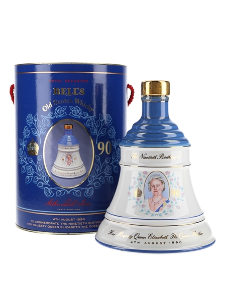 Bell's Ceramic Decanter The Queen Mother's 90th Birthday 75cl / 43%