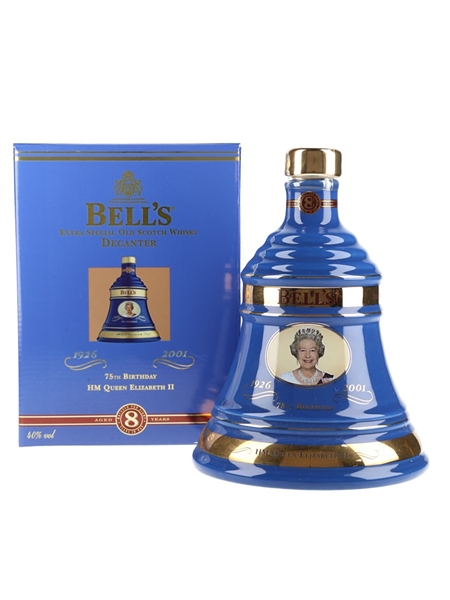 Bell's 8 Year Old Whisky 75th Birthday Queen Elizabeth II - Ceramic Decanter 70cl / 40%