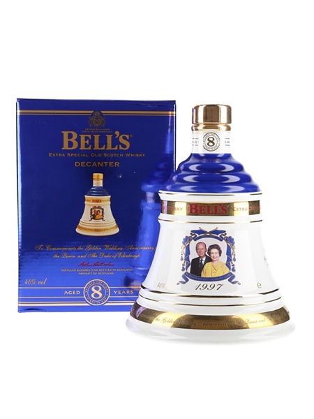 Bell's 8 Year Old Ceramic Decanter Golden Wedding Anniversary 1997 70cl / 40%