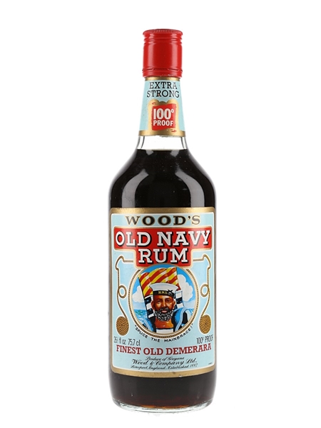 Wood's 100 Old Navy Rum Bottled 1970s 75.7cl / 57%