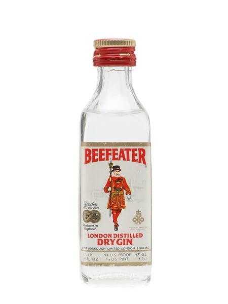 Beefeater Dry Gin Bottled 1970s 4.7cl / 47%