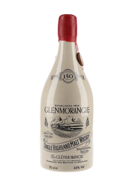 Glenmorangie 21 Year Old Ceramic Decanter 150th Anniversary 70cl / 43%