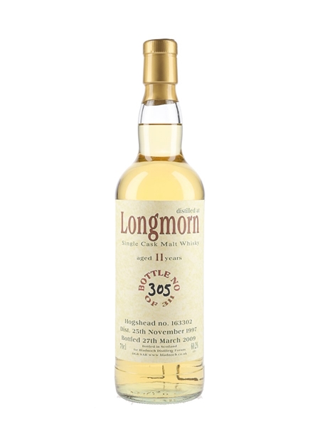 Longmorn 1997 11 Year Old Bottled 2009 - Bladnoch Distillery Forum 70cl / 60.2%