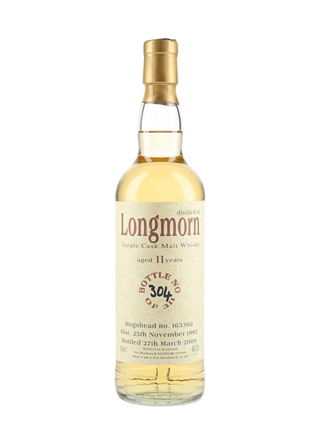 Longmorn 1997 11 Year Old Bottled 2009 - Bladnoch Distillery Forum 70cl / 60.2%