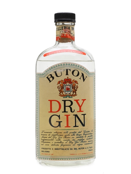 Buton Dry Gin Bottled 1950s 75cl / 45%