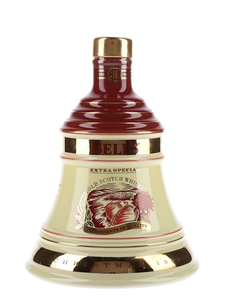 Bell's Christmas 1996 Ceramic Decanter Ingredients Of Quality 70cl / 40%