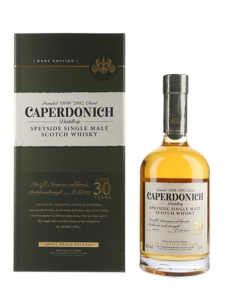 Caperdonich 30 Year Old Cask Strength Batch number CA 003 70cl / 48.1%