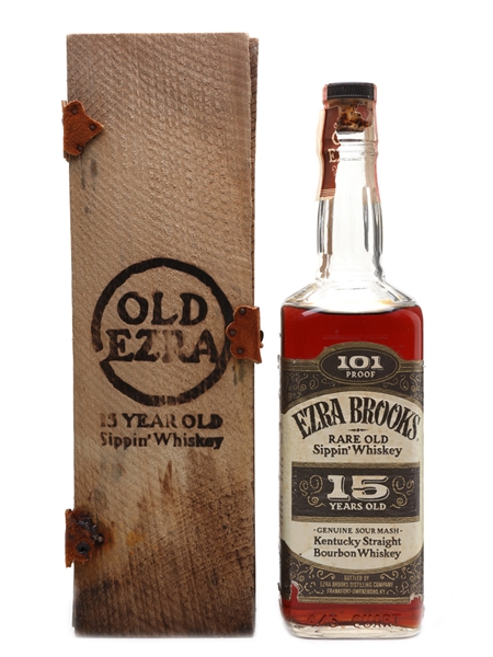 Ezra Brooks 15 Year Old 101 Proof Bottled 1960s 75cl / 50.5%