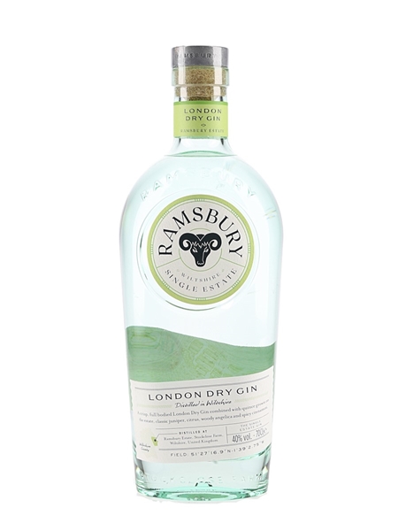 Ramsbury London Dry Gin Bottled 2021 70cl / 40%