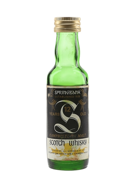 Springbank 12 Year Old Bottled 1970s 5cl