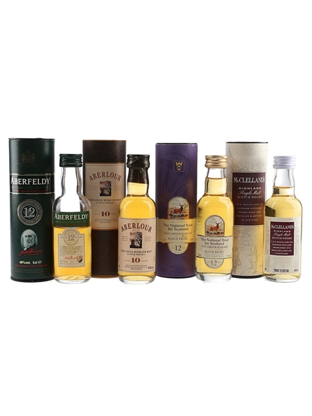 Assorted Single Malt Scotch Whisky  4 x 5cl