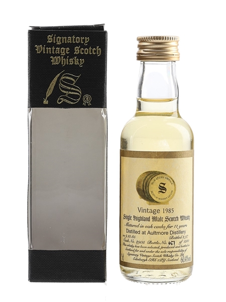 Aultmore 1985 11 Year Old Cask 2905 Bottled 1997 - Signatory Vintage 5cl / 60.4%