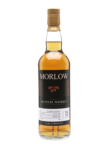 Arran 2000 Morlow Private Cask 15 Year Old Sherry Hogshead 70cl / 53.4%