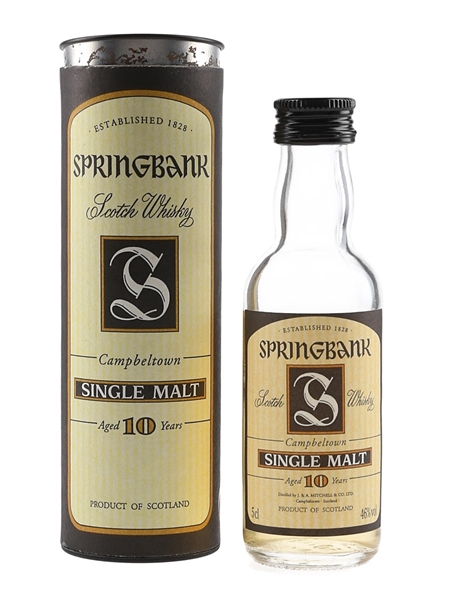 Springbank 10 Year Old Bottled 1990s 5cl / 46%