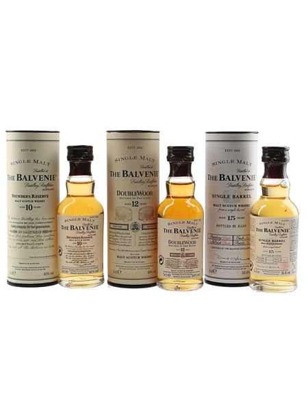 Balvenie 10, 12 & 15 Year Old  3 x 5cl