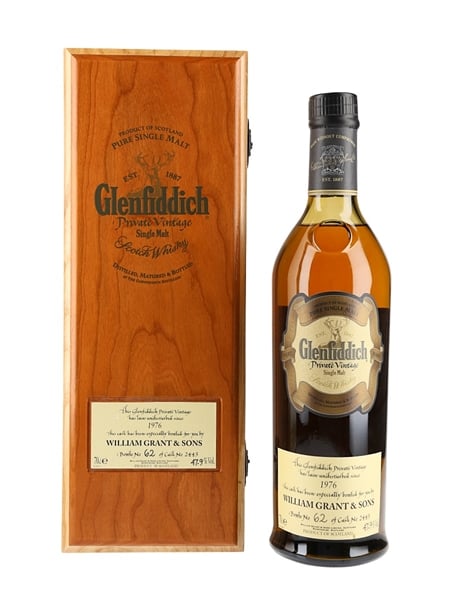 Glenfiddich 1976 Private Vintage Cask Number 2443  70cl / 47.9%