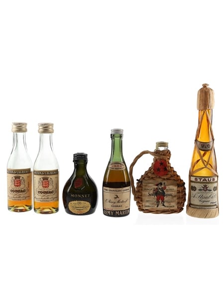 Assorted Cognac & Armagnac Miniatures  6 x 3cl-5cl / 40%