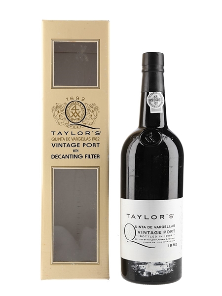 1982 Taylor's Quinta De Vargellas Vintage Port Bottled 1984 75cl / 20.5%