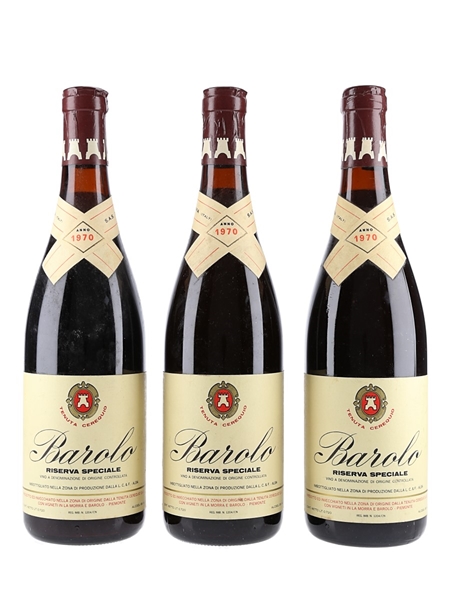 1970 Barolo Riserva Speciale - Lot 167758 - Buy/Sell Italian Wine
