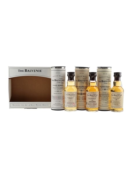 Balvenie Miniatures Set Founder's Reserve, Double Wood & Single Barrel 3 x 5cl