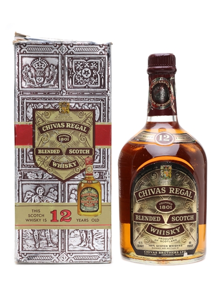 Chivas Regal 12 Year Old Bottled 1970s - US Market 75.7cl / 43%