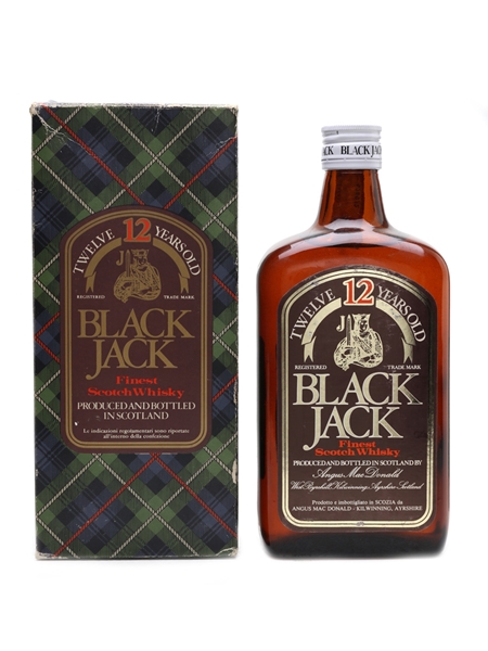 Black Jack 12 Year Old Bottled 1980s - Fabbri 75cl / 40%