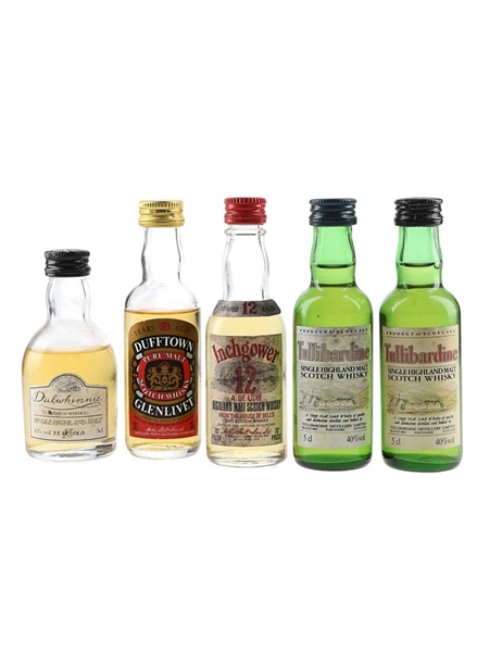 Assorted Single Malt Scotch Whisky  5 x 5cl