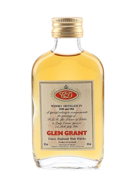 Glen Grant Royal Wedding 1948 & 1961 Bottled 1981 Gordon & MacPhail 5cl / 40%