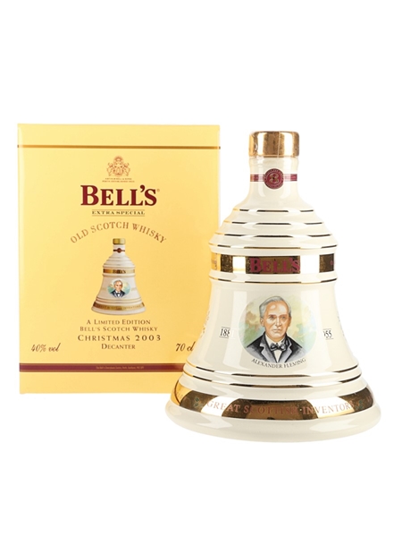 Bell's Christmas 2003 Ceramic Decanter Alexander Fleming 70cl / 40%