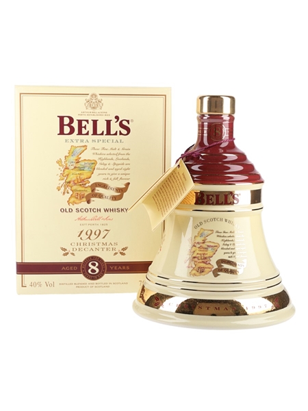 Bell's Christmas 1997 8 Year Old Ceramic Decanter Ingredients Of Quality 70cl / 40%