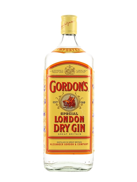 Gordon's Special London Dry Gin Bottled 1990s 100cl / 37.5%