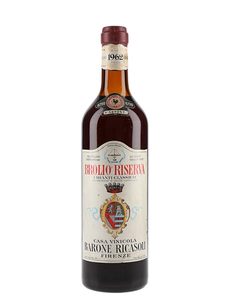 1962 Chianti Classico Brolio Riserva Barone Ricasoli 72cl / 13%