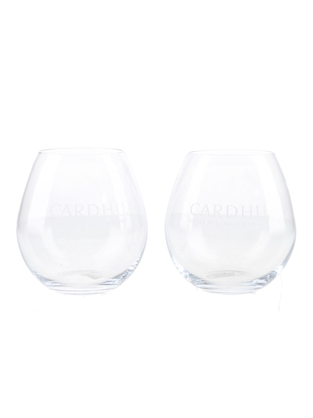 Cardhu Whisky Tumblers  2 x 11cm Tall