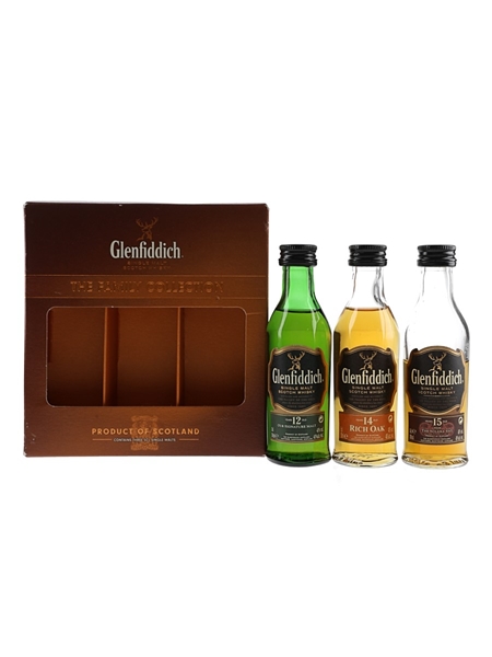 Glenfiddich Family Collection 12, 14 & 15 Year Old 3 x 5cl / 40%