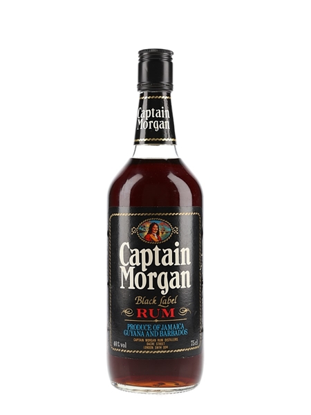 Captain Morgan Black Label Rum Bottled 1980s 75cl / 40%