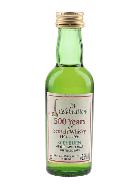 Speyburn 1979 James MacArthur's - 500 Years Of Scotch Whisky 5cl / 62.9%