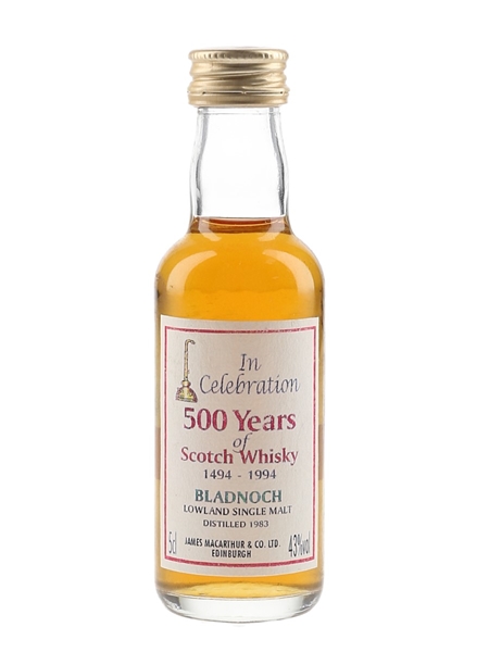 Bladnoch 1983 James MacArthur's - 500 Years Of Scotch Whisky 5cl / 43%