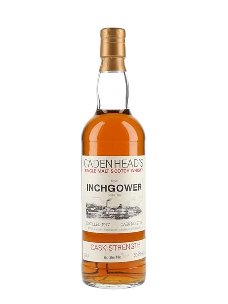 Inchgower 1977 Cask No.9718 Bottled 1992 - Cadenhead's White Label 70cl / 59.2%