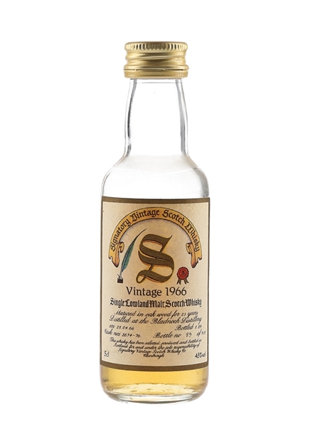 Bladnoch 1966 23 Year Old Bottled 1989 - Signatory Vintage 5cl / 43%