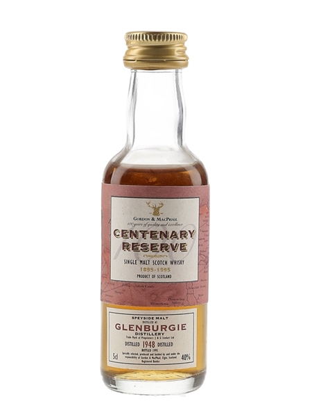 Glenburgie 1948 Centenary Reserve Bottled 1995 - Gordon & MacPhail 5cl / 40%