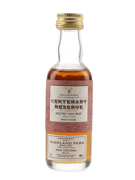 Highland Park 1970 Centenary Reserve Bottled 1995 - Gordon & MacPhail 5cl / 40%